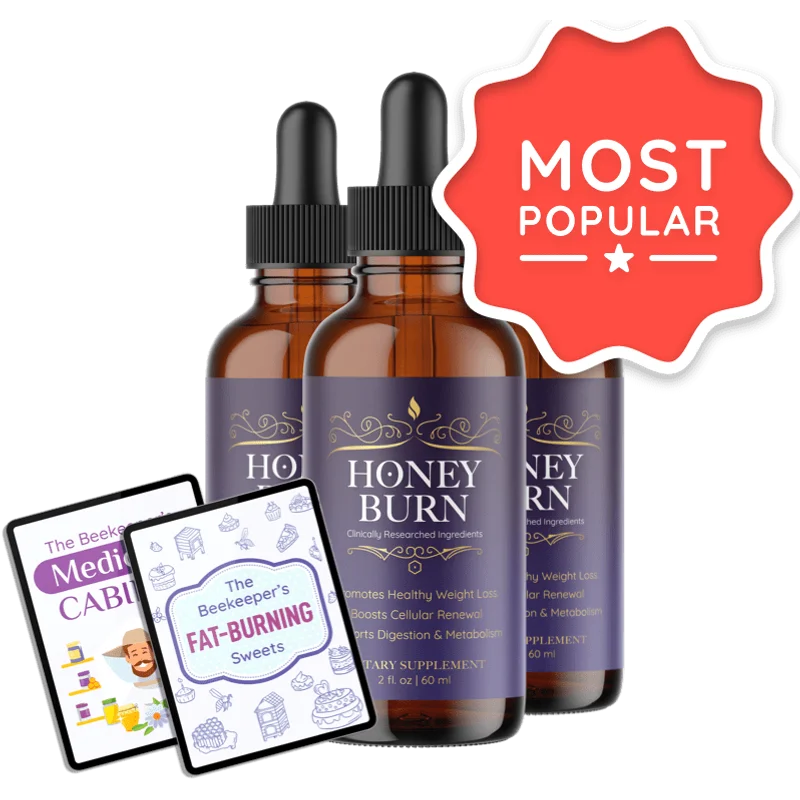 Honey Burn Natural Weight Management Formula — 3 Bottle / 90 Day Pack